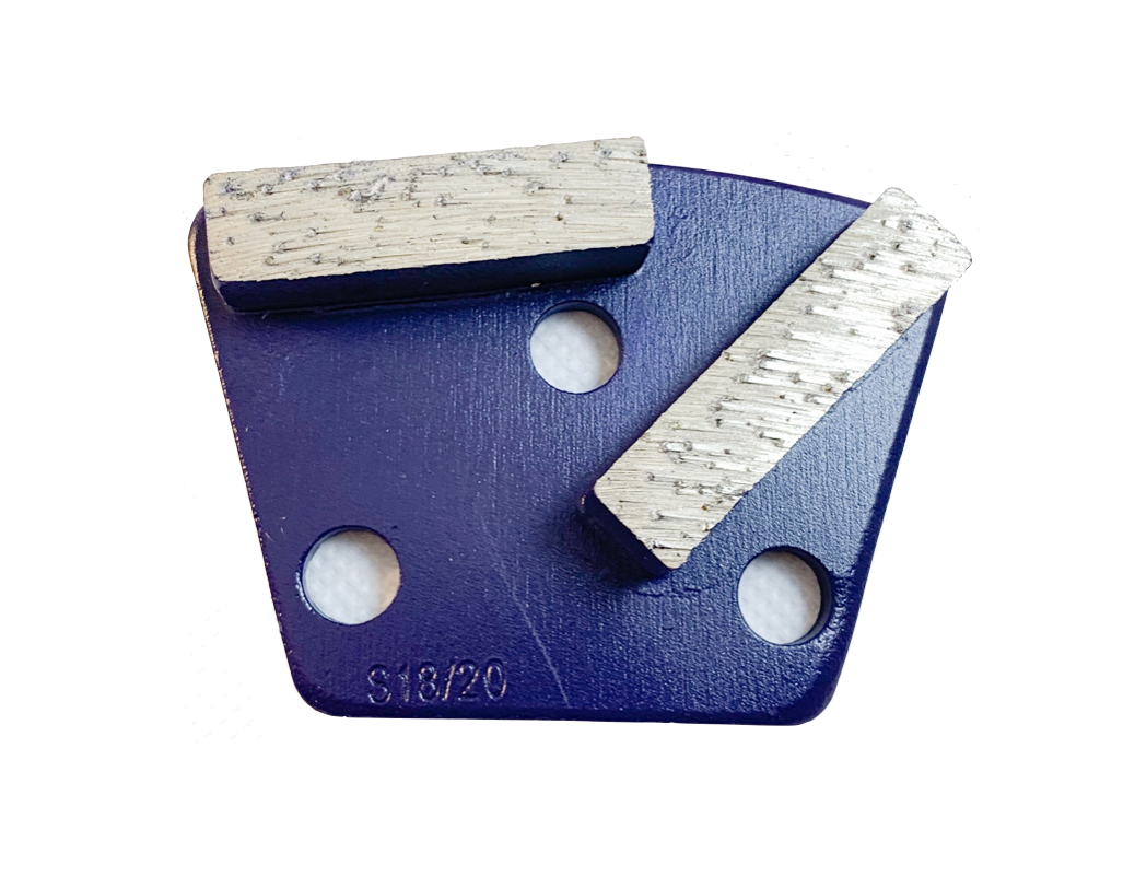 Large Hole Standard Trapezoid 2-Bar Metal Bond Diamond