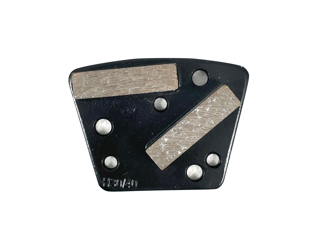 Standard Trapezoid 2-Bar Metal Bond Diamond Tooling w/ Universal 3-Bolt Hole Pattern