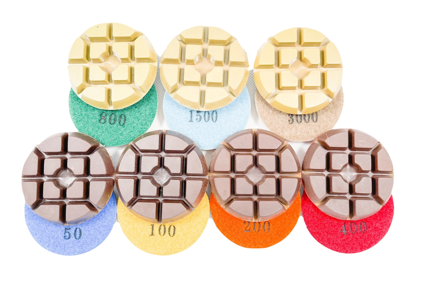 3" x 10mm Polishing Floor Pad with Rubber Insert