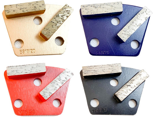 Large Hole Standard Trapezoid 2-Bar Metal Bond Diamond