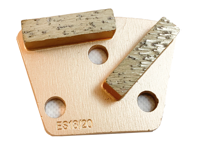 Large Hole Standard Trapezoid 2-Bar Metal Bond Diamond