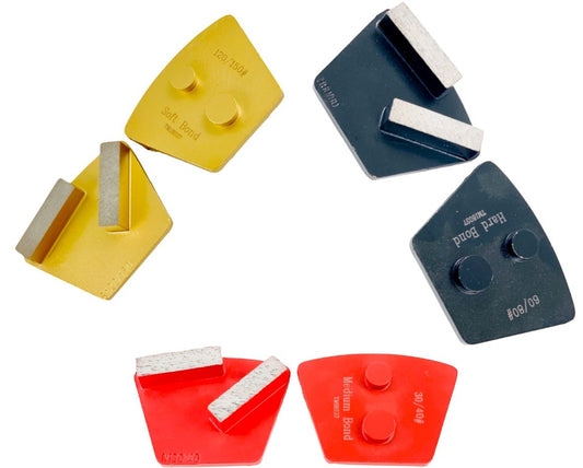 2-Bar Trapezoid Metal Bond Tooling, w/ EG Adaptor for STI Machines