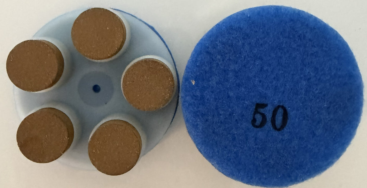Transitional Hybrid Resin Bond / 5-Post Seg / 3" / Velcro Backed